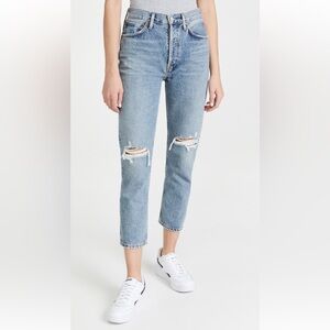 Agolde Riley High Rise Straight Leg Jean